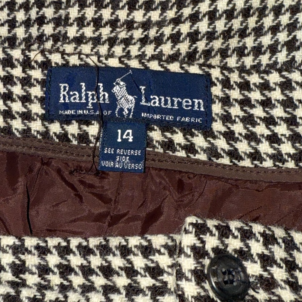 Ralph Lauren Blue Label Vintage Women’s size 14 Wool Skirt - Picture 6 of 8